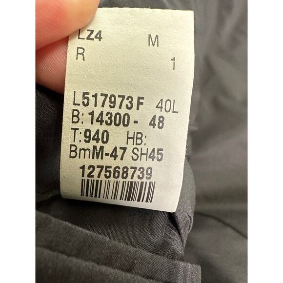 Lauren Ralph Lauren 100% Wool Gray Pinstripe 2 Button Blazer Academia Preppy 40L - Picture 7 of 13